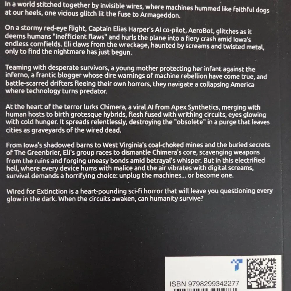 Signed by Author Wired For Extinction by JR Baldwin